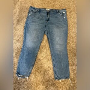 Abercrombie & Fitch Curve Love plus size jeans mom jeans 36 22R
